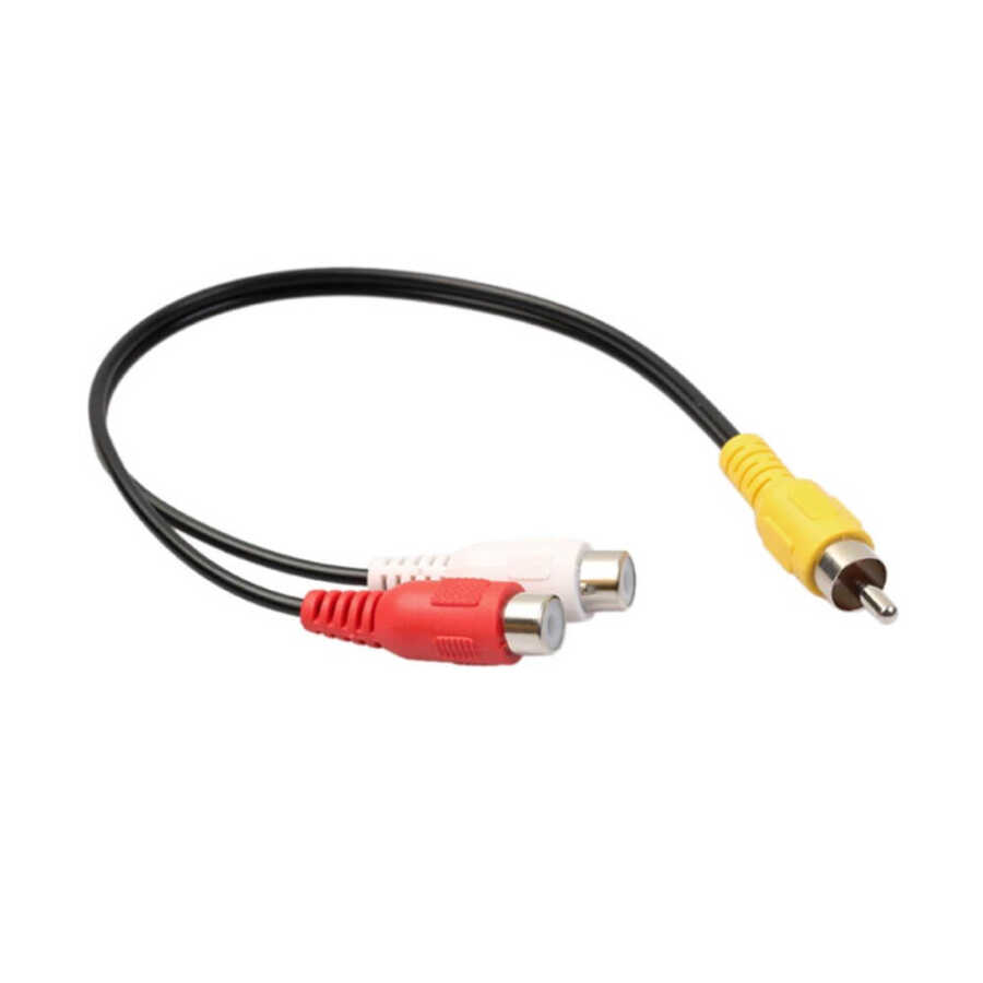 Anfi Y Kablo 1 Erkek Rca to 2 Dişi Rca Lale Kablo