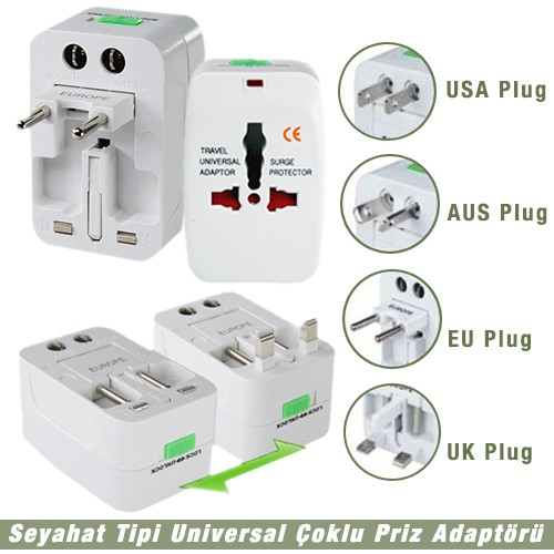 Unıversal Fiş Priz Çevirici Adaptör Dönüştürücü