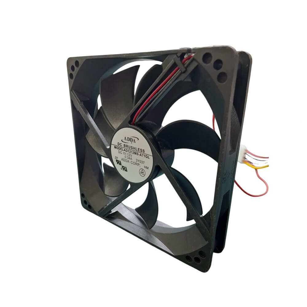 12cm Kasa Fanı Siyah Sessiz Fan