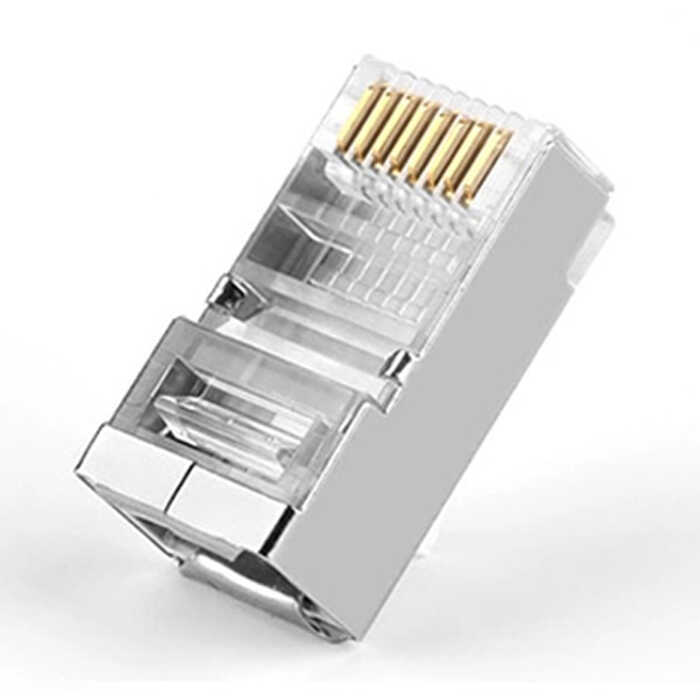 RJ45 Jack Metal Uç Jak Konnektör Cat5 Cat6 Başlık