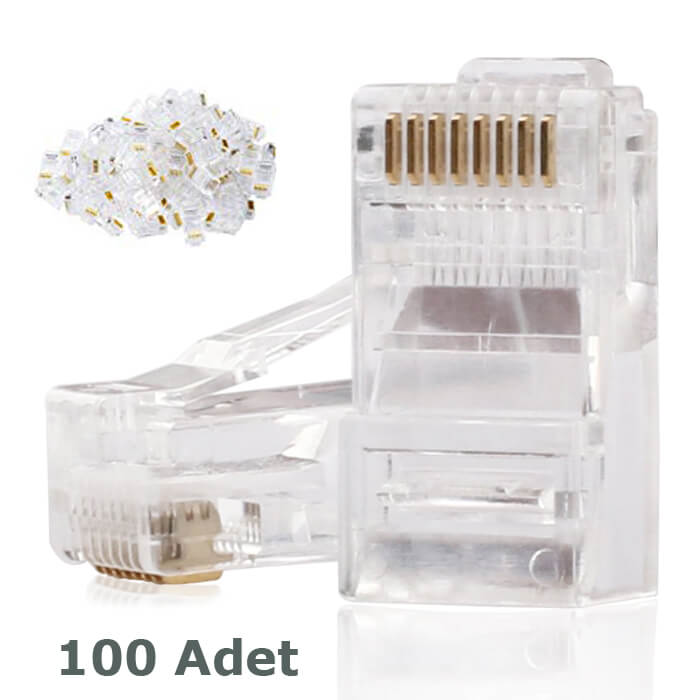 RJ45 CAT6 Konnektör - Cat 6 FU Konnektör - UTP