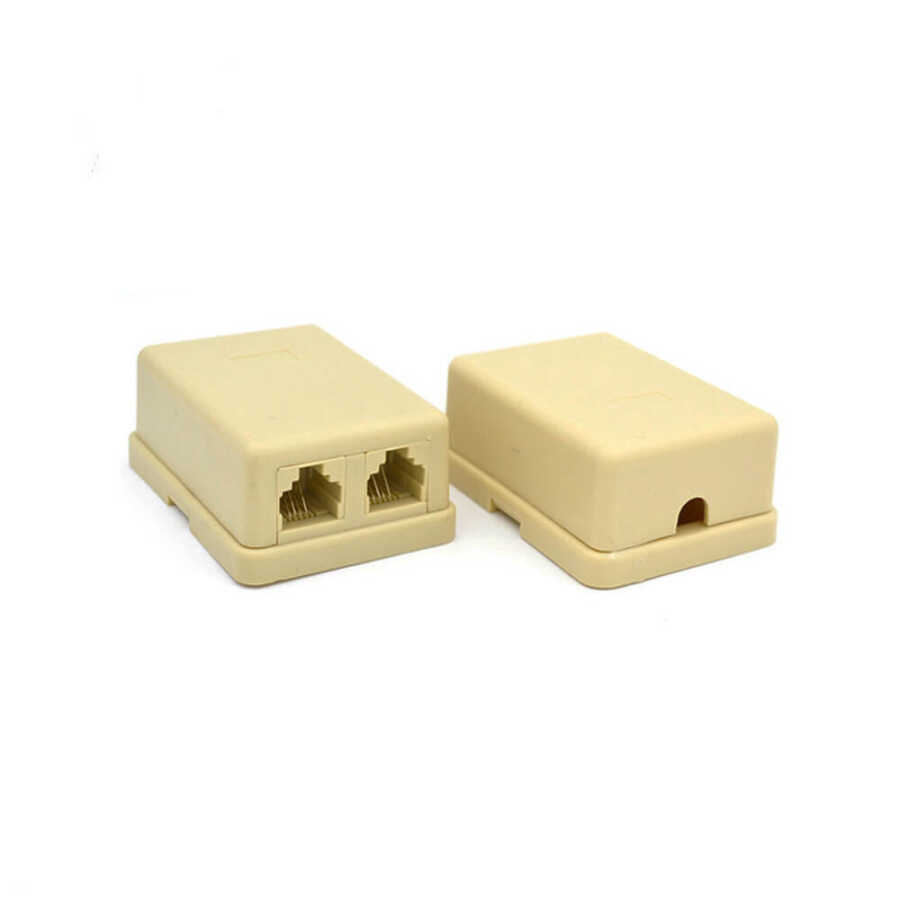 2 Port Telefon Terminal Dağıtım Kutusu Bağlantı Buatı RJ11 6P4C
