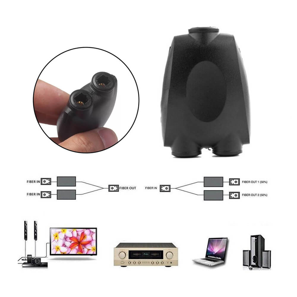 Dijital SPDIF Optik Ses Ayırıcı Çoklayıcı - Çift Yönlü Splitter