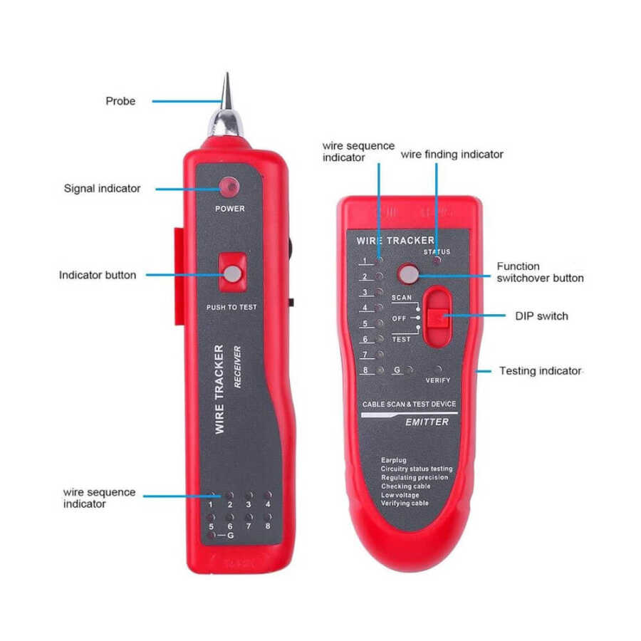 Kablo Network Elektrik Kablosu Bulucu Test Bili Bili Test Cihazı