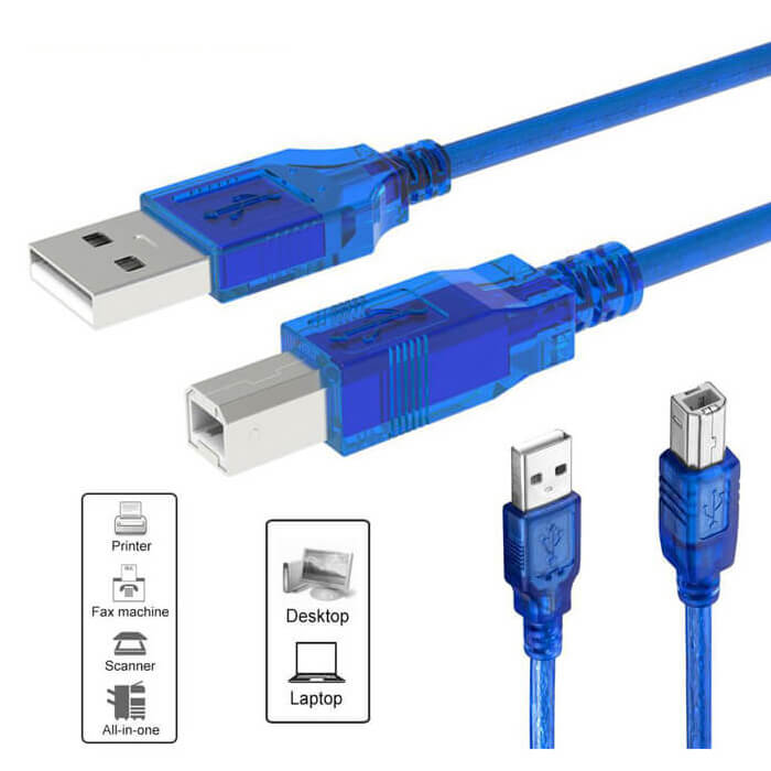 Yazici Kablosu Printer Usb 2.0 Filtreli 3 Metre