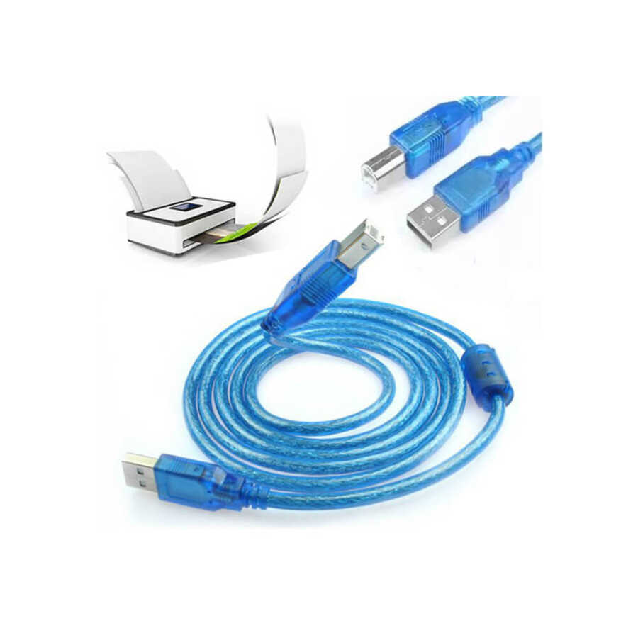 5 Metre Usb Yazıcı Kablosu - HP Canon Brother Printer Kablosu 5m