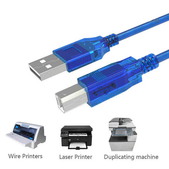 5 Metre Usb Yazıcı Kablosu - HP Canon Brother Printer Kablosu 5m