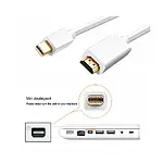 5M Mini Displayport To Hdmi Kablo Çevirici Mini Display Port Hdmi - Beyaz