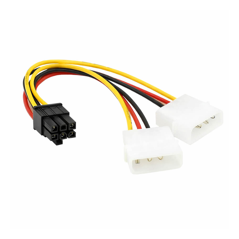 6 Pin Ekran Kartı Power Güç Kablosu PCI-EX Molex 4 Pin