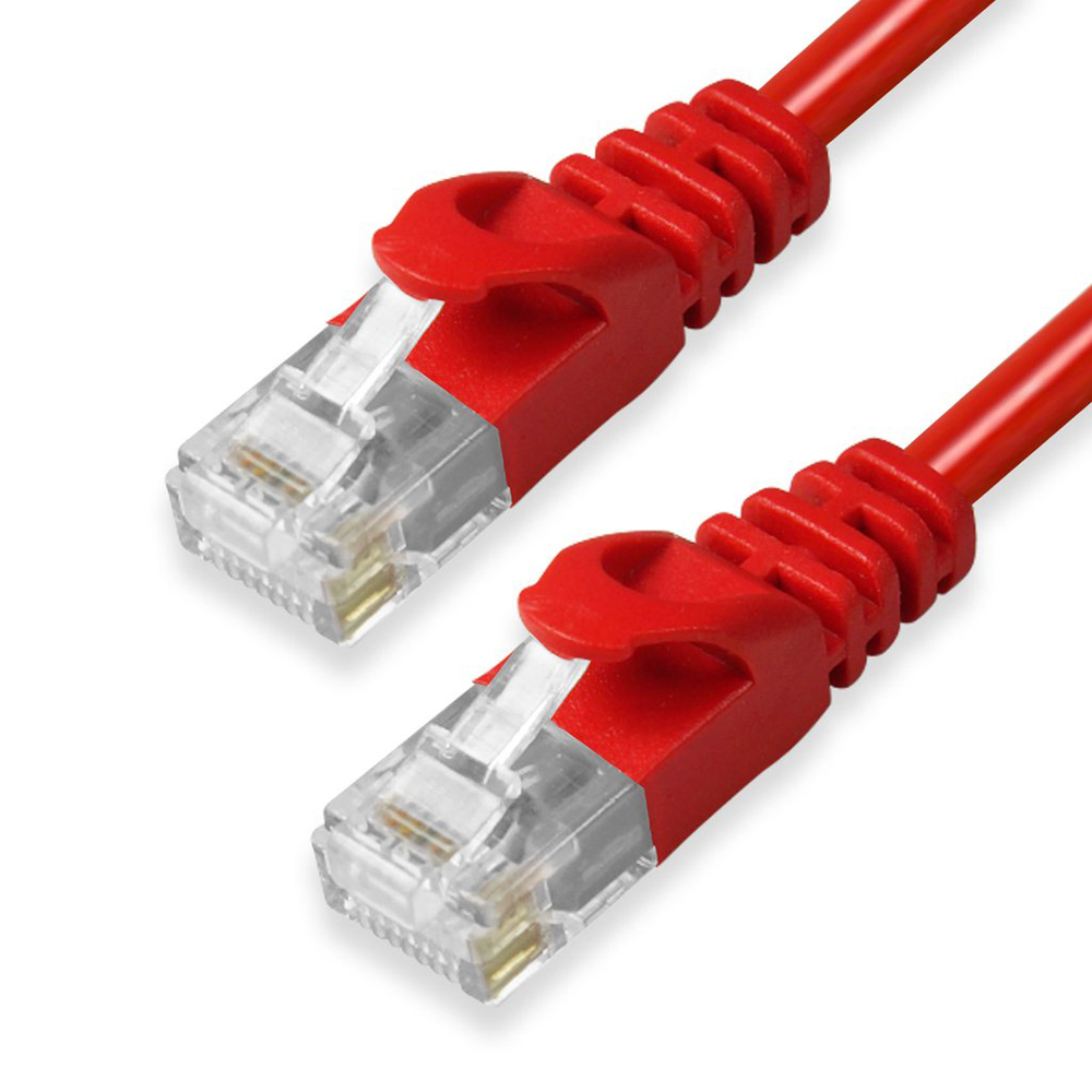 0.2M Cat6 Kablo - 23 Awg - Kırmızı - 20Cm Cat 6 Kablo