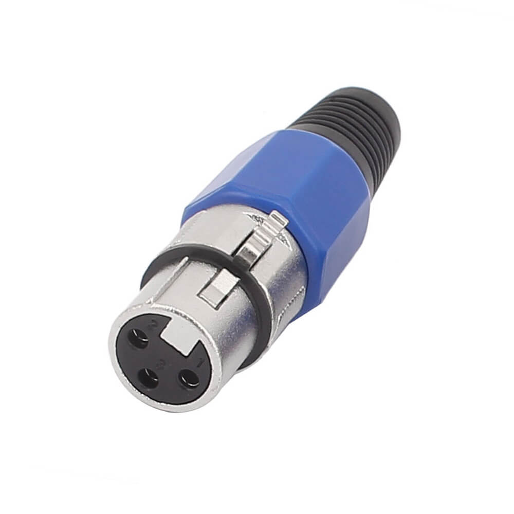 3 Pin Xlr Dişi Mikrofon Konnektörü - Jak - Lehim Tipi