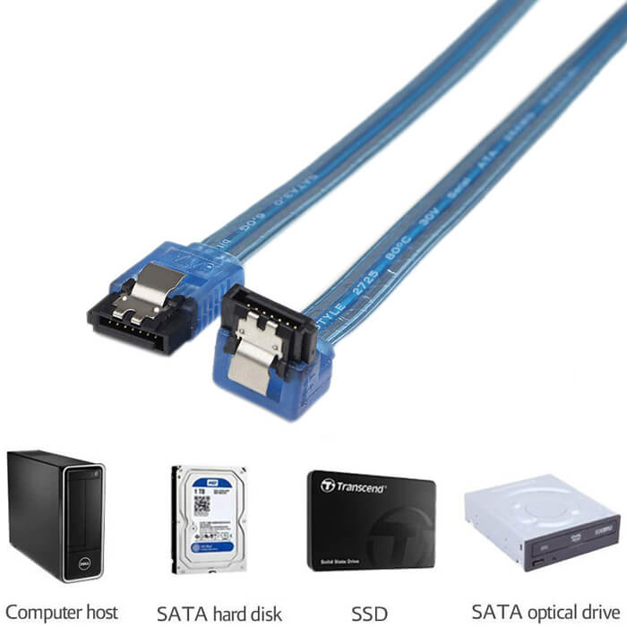 Sata 3.0 Kablo Data Kablosu - L Tipi 1 Metre
