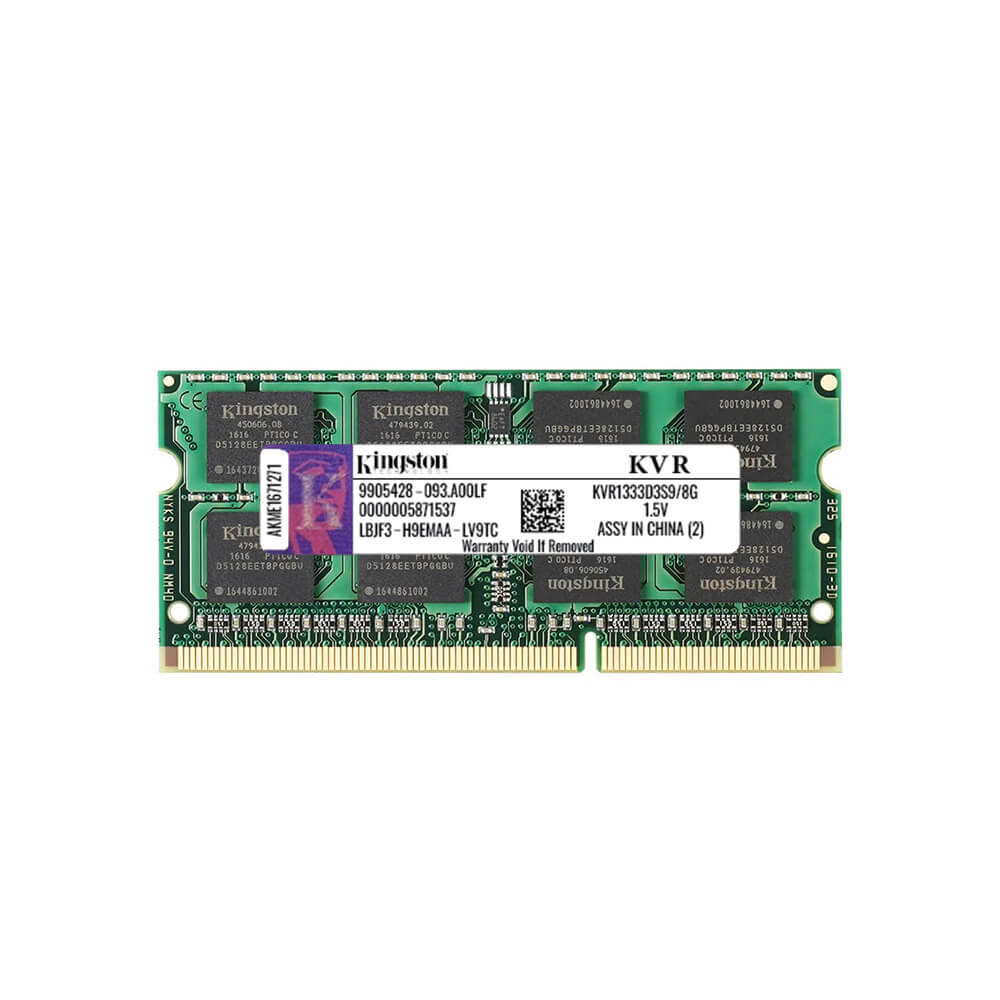 Kingston 8GB DDR3 1333 MHz Notebook Ram Bellek - KVR1333D3S9/8G - 1.5v