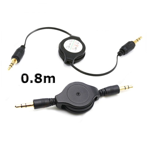 Aux Kablo 3.5Mm Ses Aktarım Ara Kablosu Makaralı Auks Kablo
