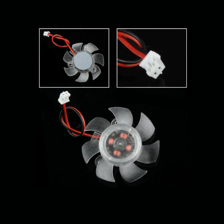 Ekran Kartı Fanı Soğutucu Üzeri 12V / 2 Pin Konnektör