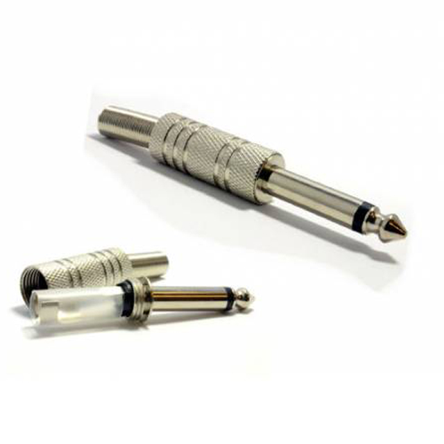 6.3Mm Mono Jack Metal Çivi Jak - Lehim Tipi Gitar Jack