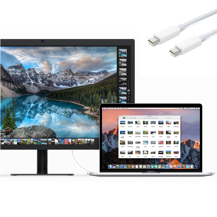 Iki Ucu Mini Display Kablo Minidisplay Port To Thunderbolt 3M