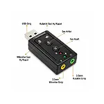 7.1 USB Ses Kartı Virtual Sound 3D