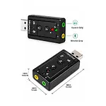 7.1 USB Ses Kartı Virtual Sound 3D
