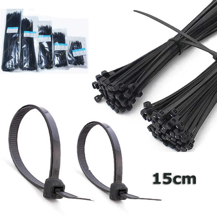 2.5*150mm - Siyah - 15cm Kablo Bağı Kelepçe