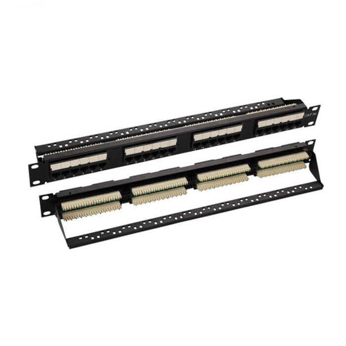 24 Port Cat6 UTP Patch Panel Dolu