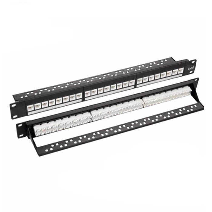24 Port Cat6 UTP Patch Panel Dolu
