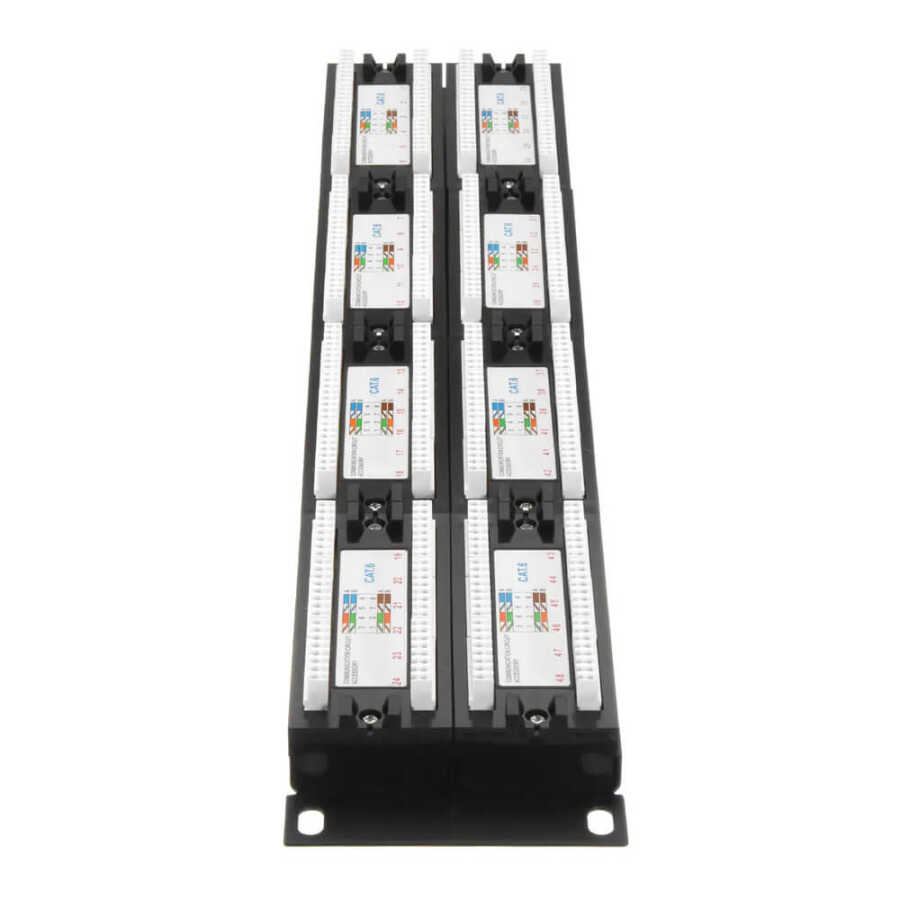 48 Port CAT 6 Patch Panel Dolu