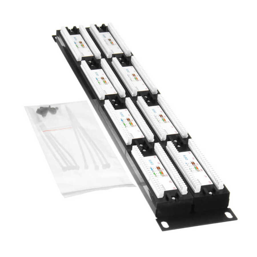 48 Port CAT 6 Patch Panel Dolu