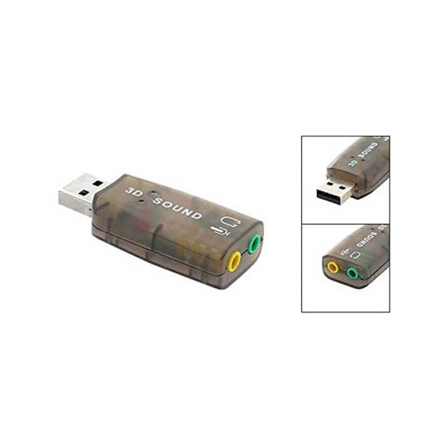 USB Ses Kartı 5.1 Virtual Sound 3D