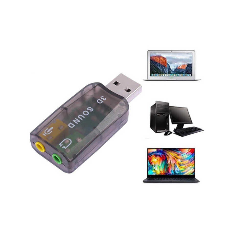 USB Ses Kartı 5.1 Virtual Sound 3D