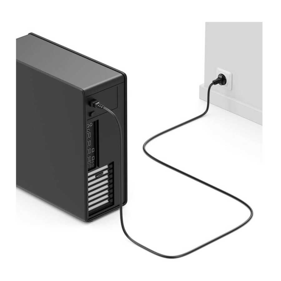 C13 Power Kablo ( Düz Fişli ) Kasa Monitör Ekran Power Güç Kablosu - Standart Power Kablosu - 1.8 mt