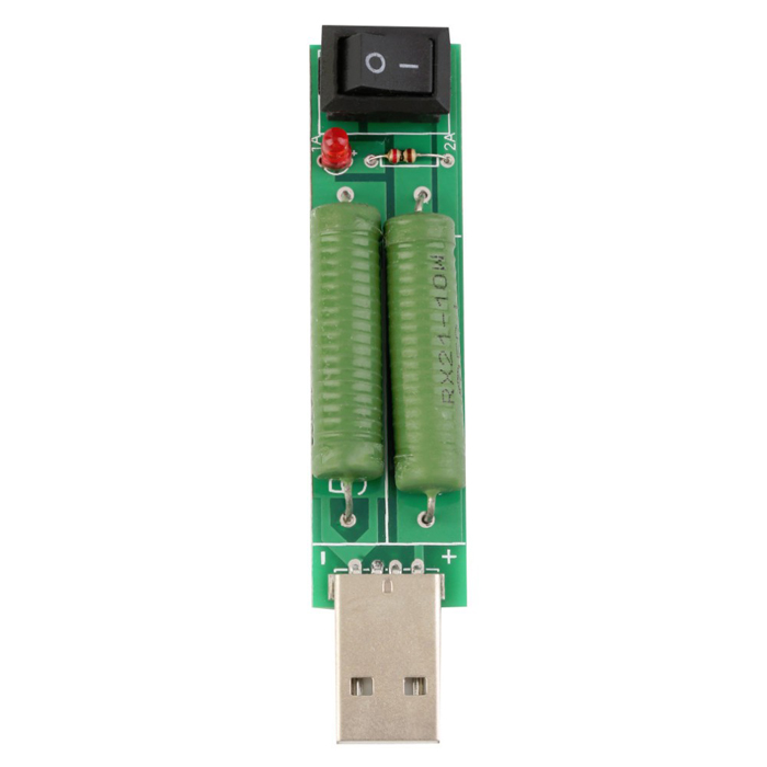 Usb 5V 1A/2A Voltaj Deşarj Direnci Kuru Yük Test Cihazı Anahtarlı