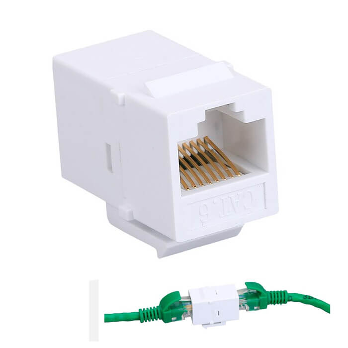 RJ45 Cat6 Konnektör Keystone Jack Dişi Dişi Ara Uzatma
