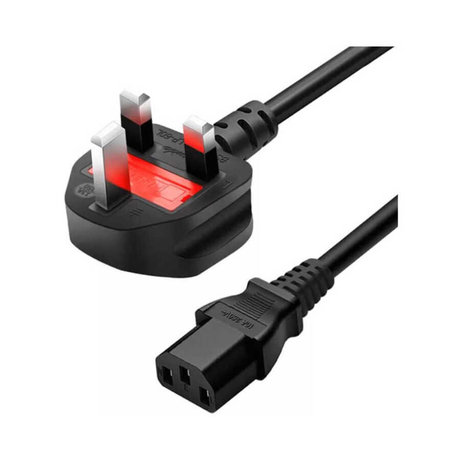 İngiliz Amerikan Power Kablo 3x0.75mm UK USA Elektrik Güç Kablosu - 1.8 mt