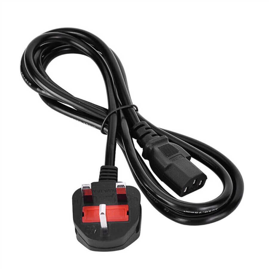 İngiliz Amerikan Power Kablo 3x0.75mm UK USA Elektrik Güç Kablosu - 1.8 mt