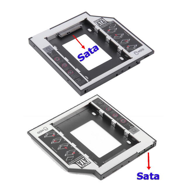 9.5mm - (Dış : Sata) - (İç : Sata) - SSD Kızak - Caddy