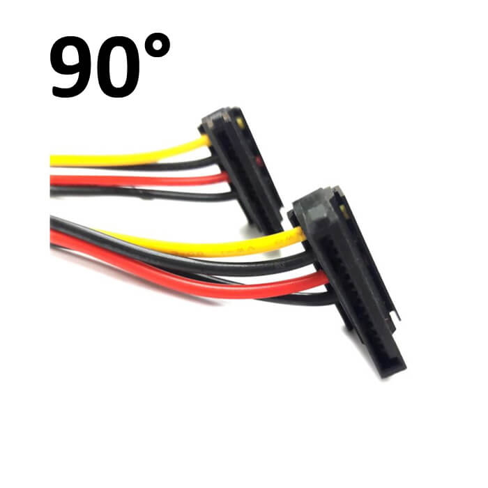90° Sata Power Splitter Kablo 2Li - L Model-Sata Çoklayıcı Kablo