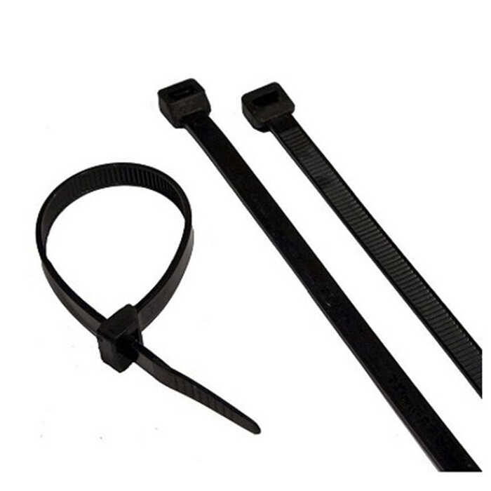 3.6*250mm - Siyah - 25cm Kablo Bağı - Cırt Kelepçe