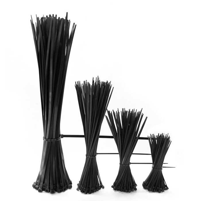 3.6*250mm - Siyah - 25cm Kablo Bağı - Cırt Kelepçe