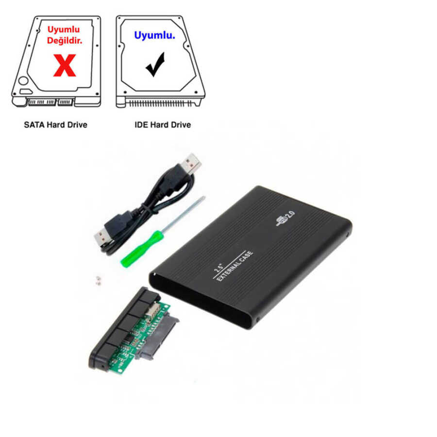 2.5 ide Harddisk Kutusu USB2.0 - İde Hdd Kutu