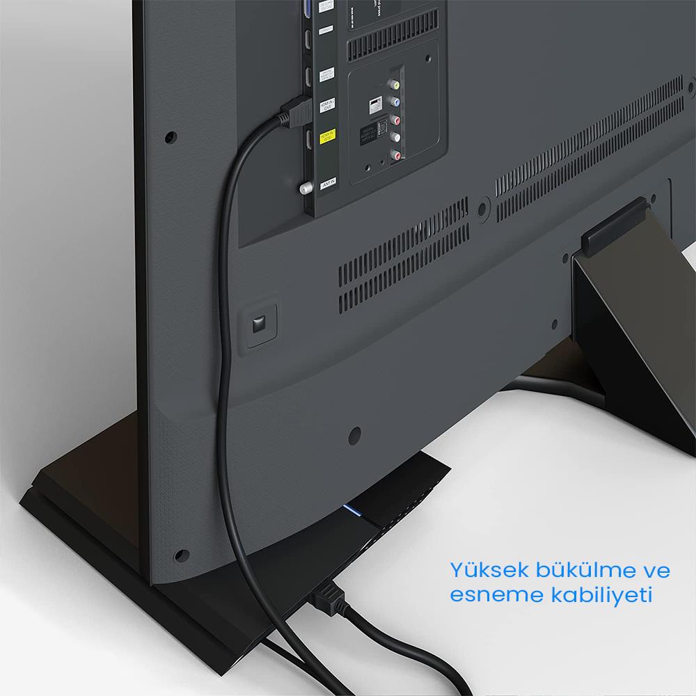 3 Metre HDMI Kablo - v1.4b - Full HD 3D 1080P 144Hz - Görüntü, Ses ve İnternet Aktarım Premium HDMI Kablosu