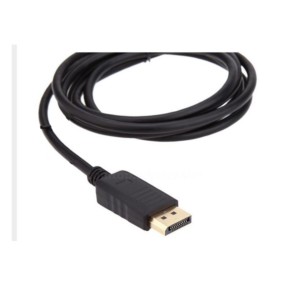 10m Mini Displayport to Displayport Kablo - Altın Uç - Siyah Renk