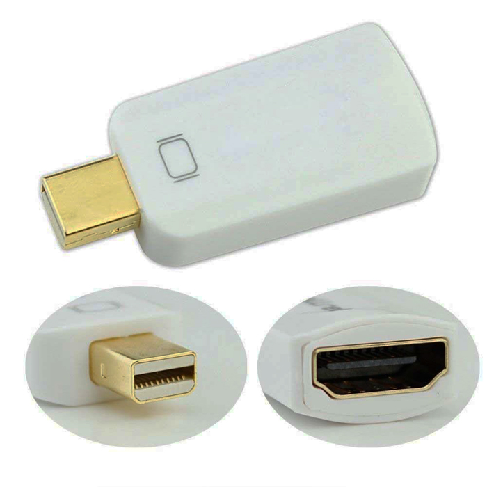 Mini Displayport to Hdmi Çevirici Adaptör - Beyaz