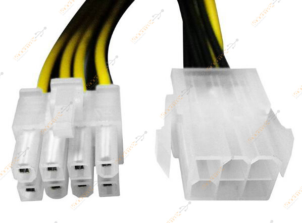 6 Pin Dişi - 8 Pin Erkek Anakart Power Çevirici