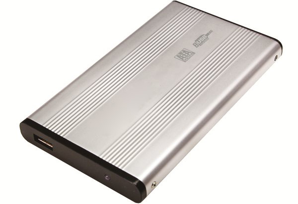 2.5" Usb 2.0 Sata Hdd Harddisk Kutusu Alüminyum Gövde - Harici Hdd Kutu - Gümüş Gri