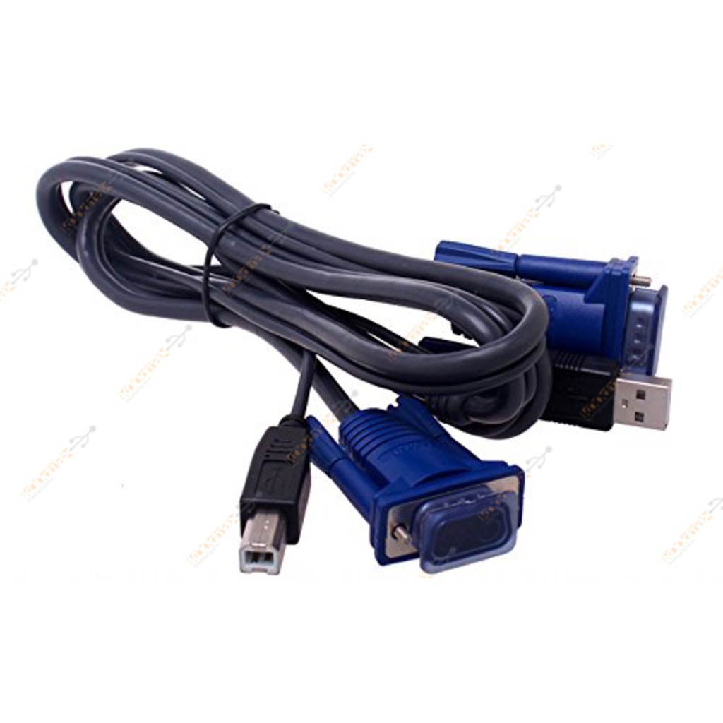 1.5m Usb Kvm Vga Kablosu Switch Bağlanti Kablosu - E/E