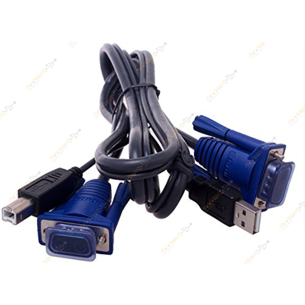 1.5m Usb Kvm Vga Kablosu Switch Bağlanti Kablosu - E/E