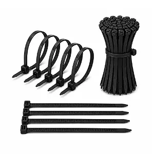 3.6*300mm - Siyah - 30cm Kablo Bağı Cırt Kelepçe