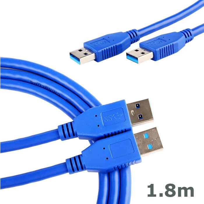 Usb 3.0 Erkek Erkek Data Kablosu Yüksek Hızlı Kablo 1.8 M