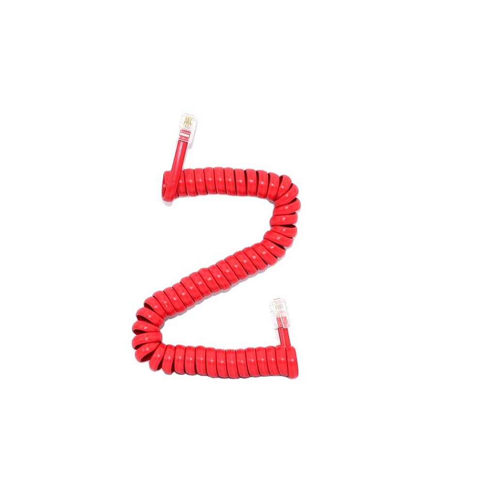 2M Spiral Telefon Ahize Kablosu - Kırmızı